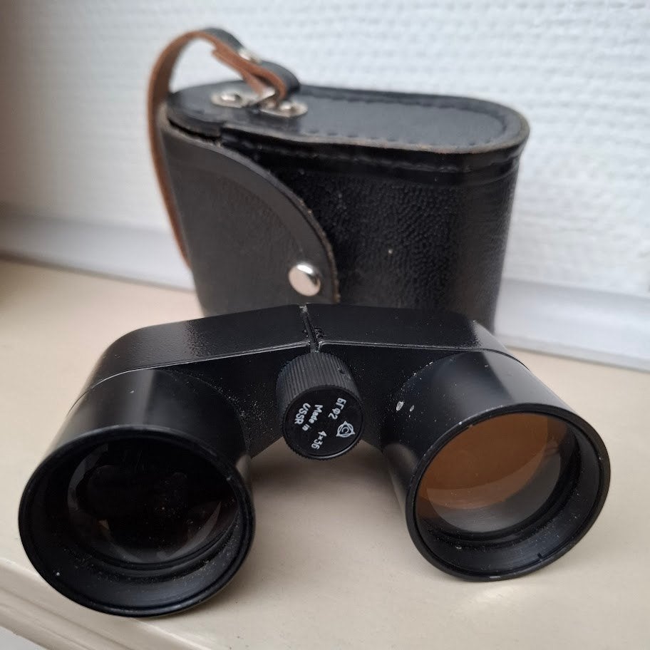 Vintage Soviet BGF2 4x36 coated Opera Kijker, Ophalen of Verzenden, Gebruikt, Minder dan 8x, Met hoes of tas