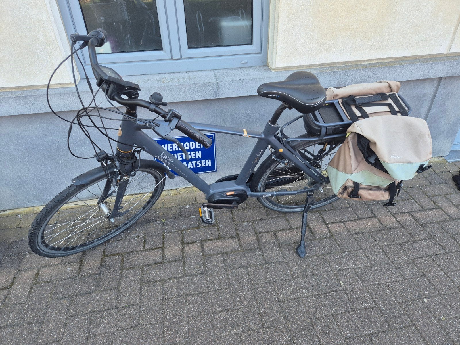 Jools - Elektrische herenfiets met werk aan, Enlèvement