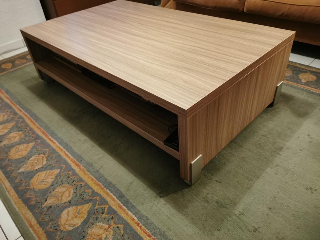 Grote zware moderne salontafel, Huis en Inrichting, Tafels | Salontafels, Ophalen, Gebruikt, 100 tot 150 cm, 50 tot 75 cm