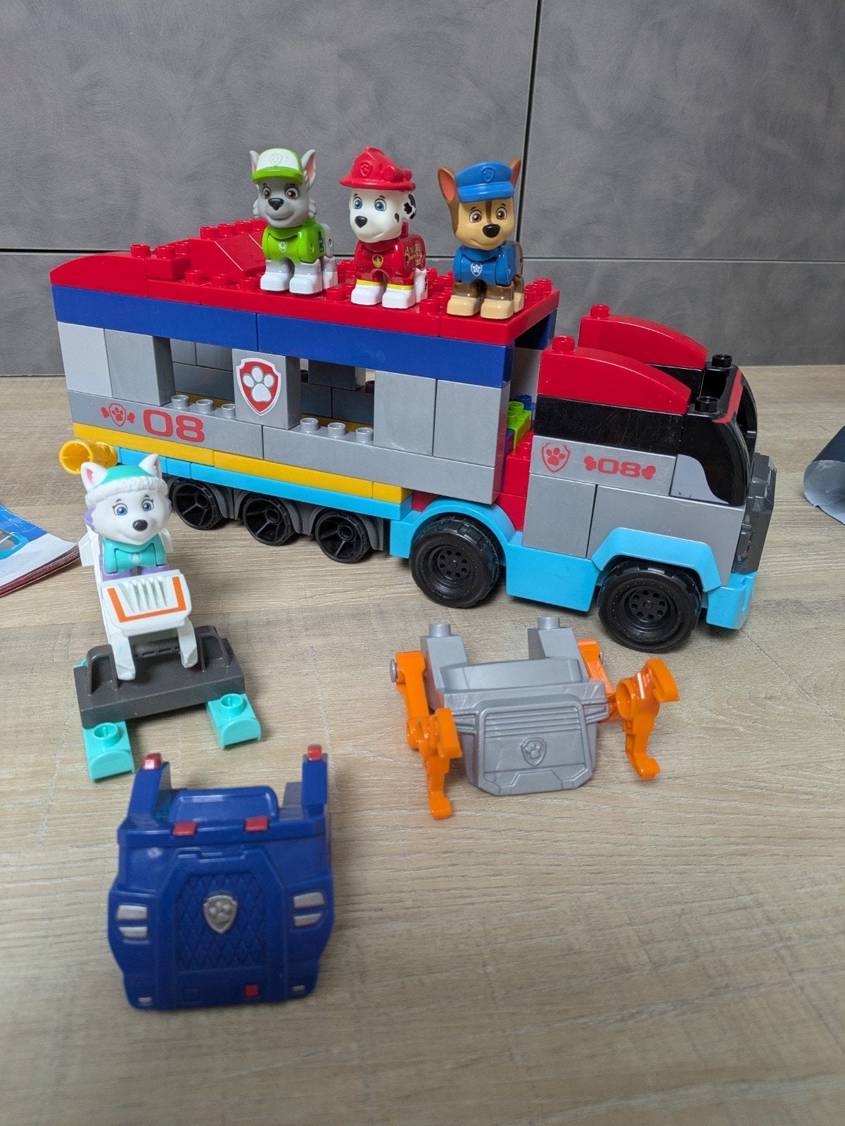 Mega Bloks Paw Patrol,Patroller auto Compatibel met Duplo, Enlèvement ou Envoi, Comme neuf, Megabloks