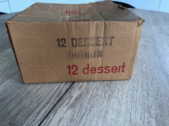 Vintage " nieuwe " dessertborden " 12 stuks ", Ophalen of Verzenden, Nieuw, Vintage, Bord(en)