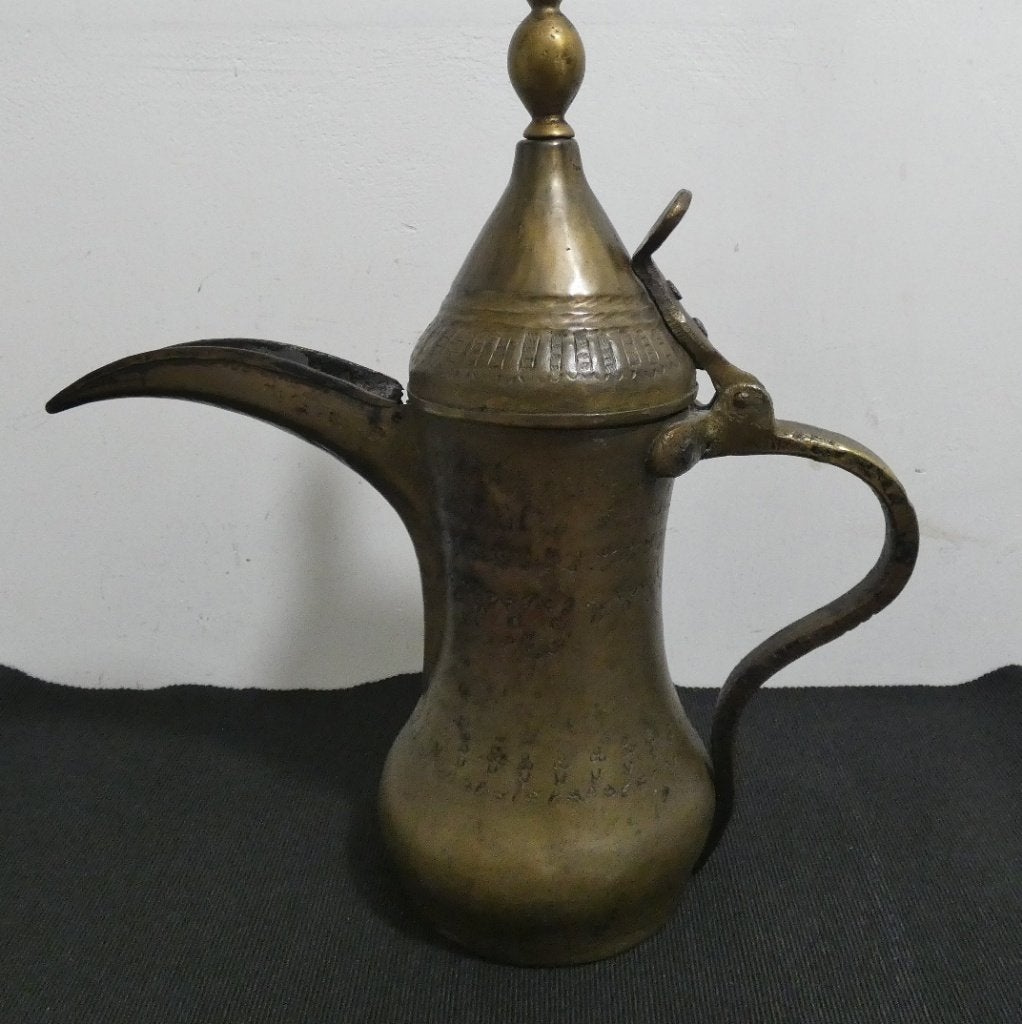 Arabische Dallah traditionele Koffiepot–antiek [1208], Antiek en Kunst, Antiek | Brons en Koper, Ophalen of Verzenden, Koper