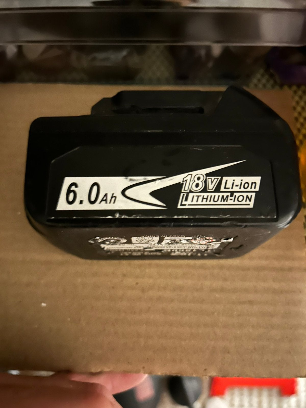 Makita batterij6.0 ah 18 v, Enlèvement, Comme neuf