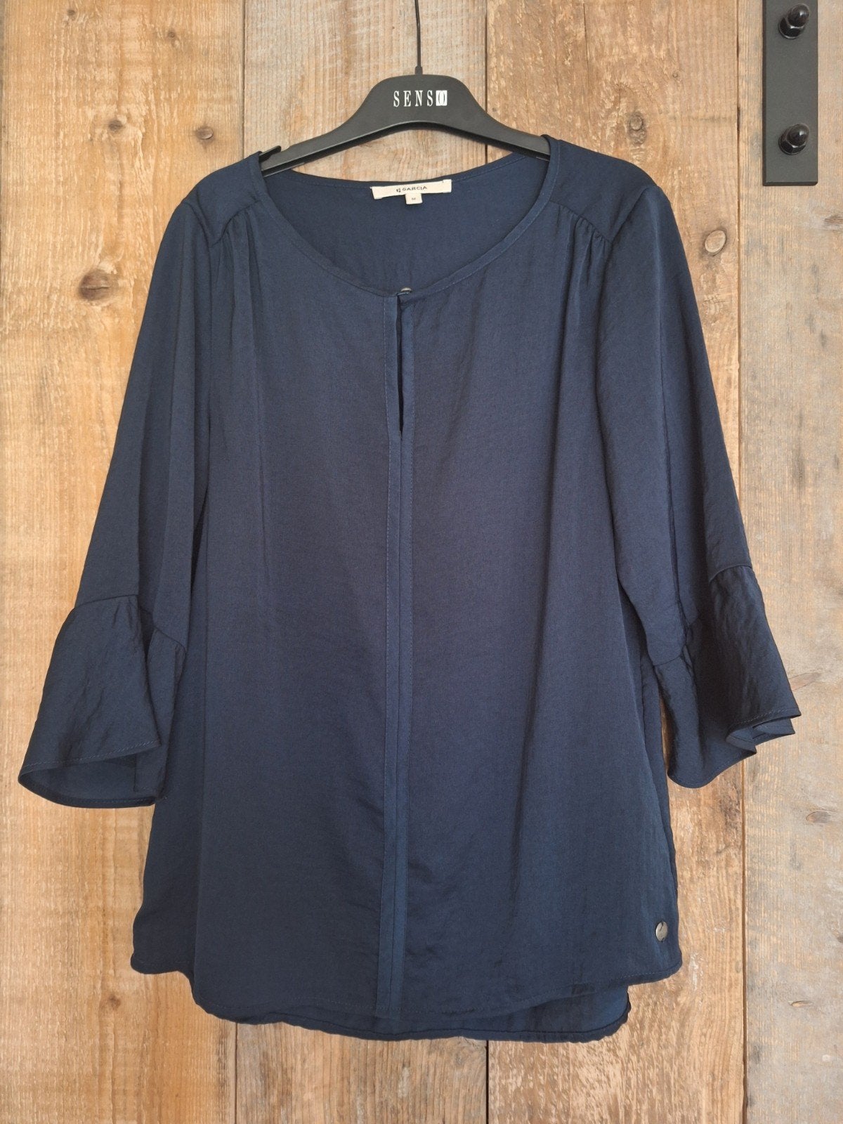 garcia jeans blouse, Kleding | Dames, Maat 38/40 (M), Blauw, Ophalen of Verzenden, Zo goed als nieuw