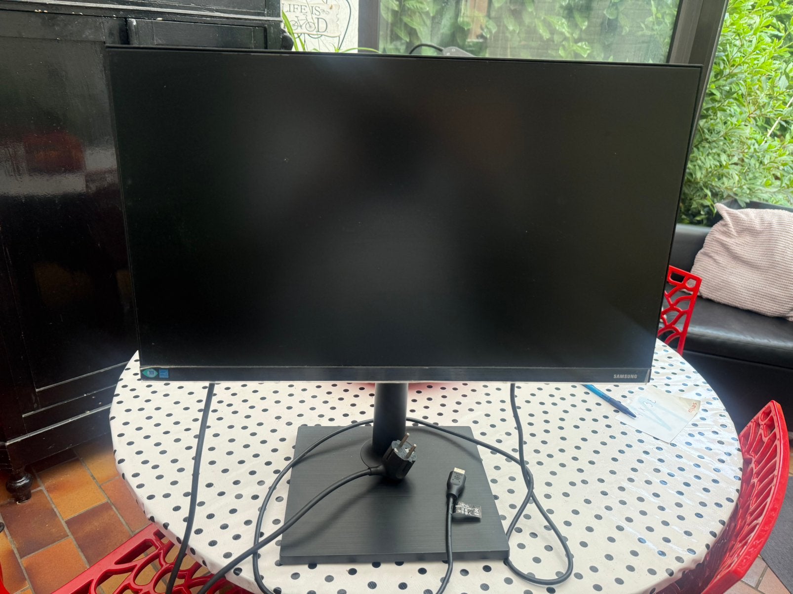 Samsung monitor, Ophalen, Full HD, 24 inch, In hoogte verstelbaar
