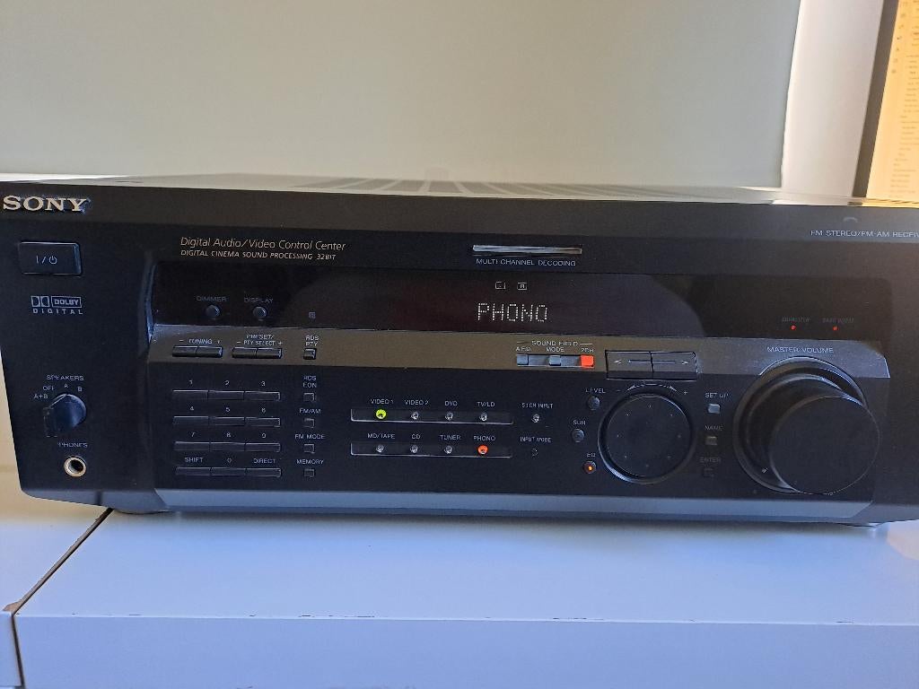 Sony STR-DE635 Stereo Receiver - Audio Video Control Center, Audio, Tv en Foto, Versterkers en Ontvangers, Ophalen, Gebruikt, Sony