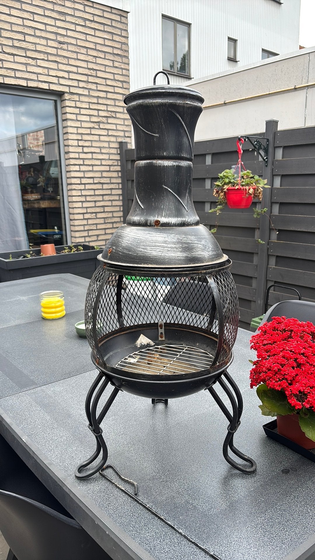 Tuinkacheltje (licht metaal, nooit gebruikt), Tuin en Terras, Tuinhaarden, Ophalen, Zo goed als nieuw