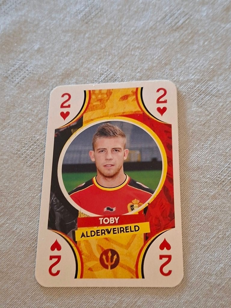 Speelkaart : Toby Alderweireld / Rode Duivels, Verzamelen, Ophalen of Verzenden, Zo goed als nieuw, Overige typen