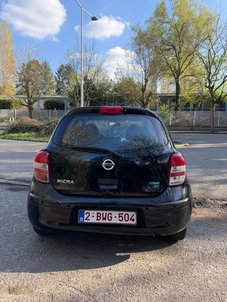 Nissan Micra 1.2 benzine 191000 km, Auto's, Voorwielaandrijving, Euro 5, Stof, Zwart