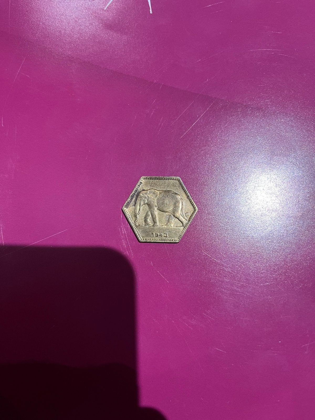 Congo Belge 2 francs 1943 AU-55, Enlèvement ou Envoi