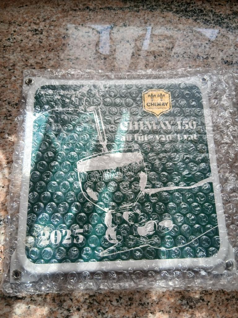 Plaque émaillée Chimay verte neuve, Envoi, Neuf, Panneau publicitaire