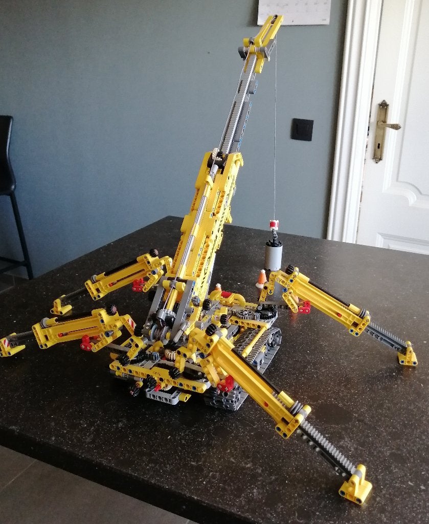 Lego TECHNIC rupsband kraan, Ophalen, Compleet, Lego, Zo goed als nieuw