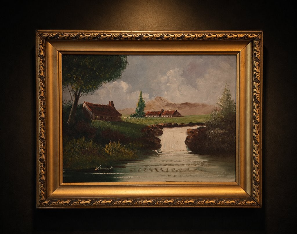 Gravity, Antiquités & Art, Art | Peinture | Classique, Enlèvement ou Envoi, Paysage, Réaliste, Toile