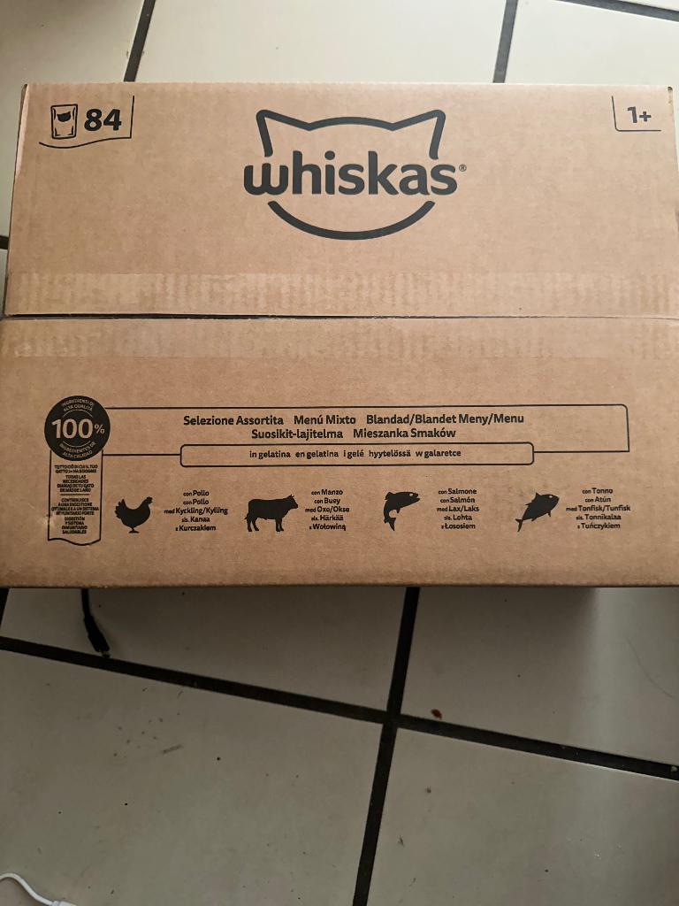 Whiskas 84 pouches, Dieren en Toebehoren, Ophalen of Verzenden, Kat