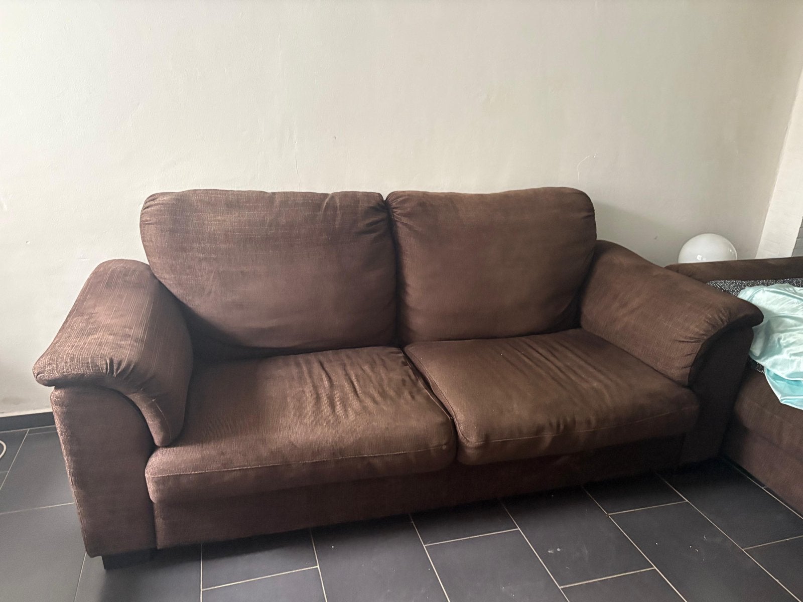 2 Bruine zetels, Huis en Inrichting, Zetels | Zetels, Ophalen, Gebruikt, Driepersoons, 75 tot 100 cm
