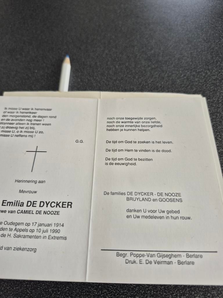 Bidprentjes Oudegem, Ophalen of Verzenden