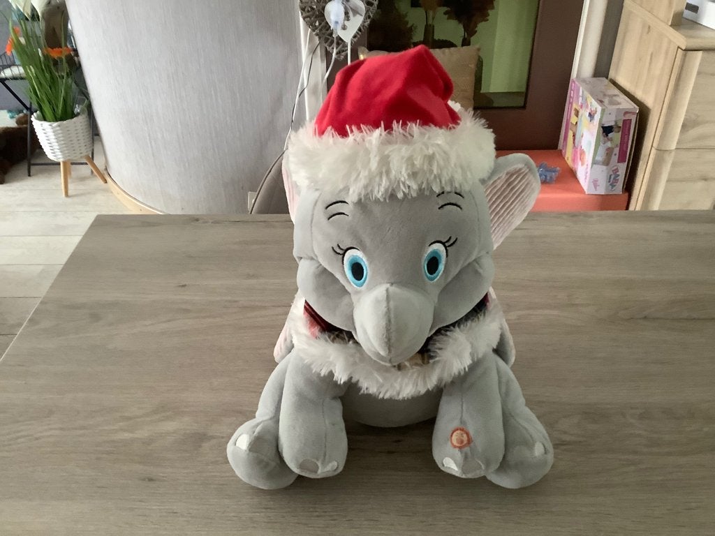 Disney Dumbo pluche Kerst character (45 cm) (Licht), Disney, Ophalen of Verzenden, Zo goed als nieuw, Middelgroot (20 tot 80 cm)