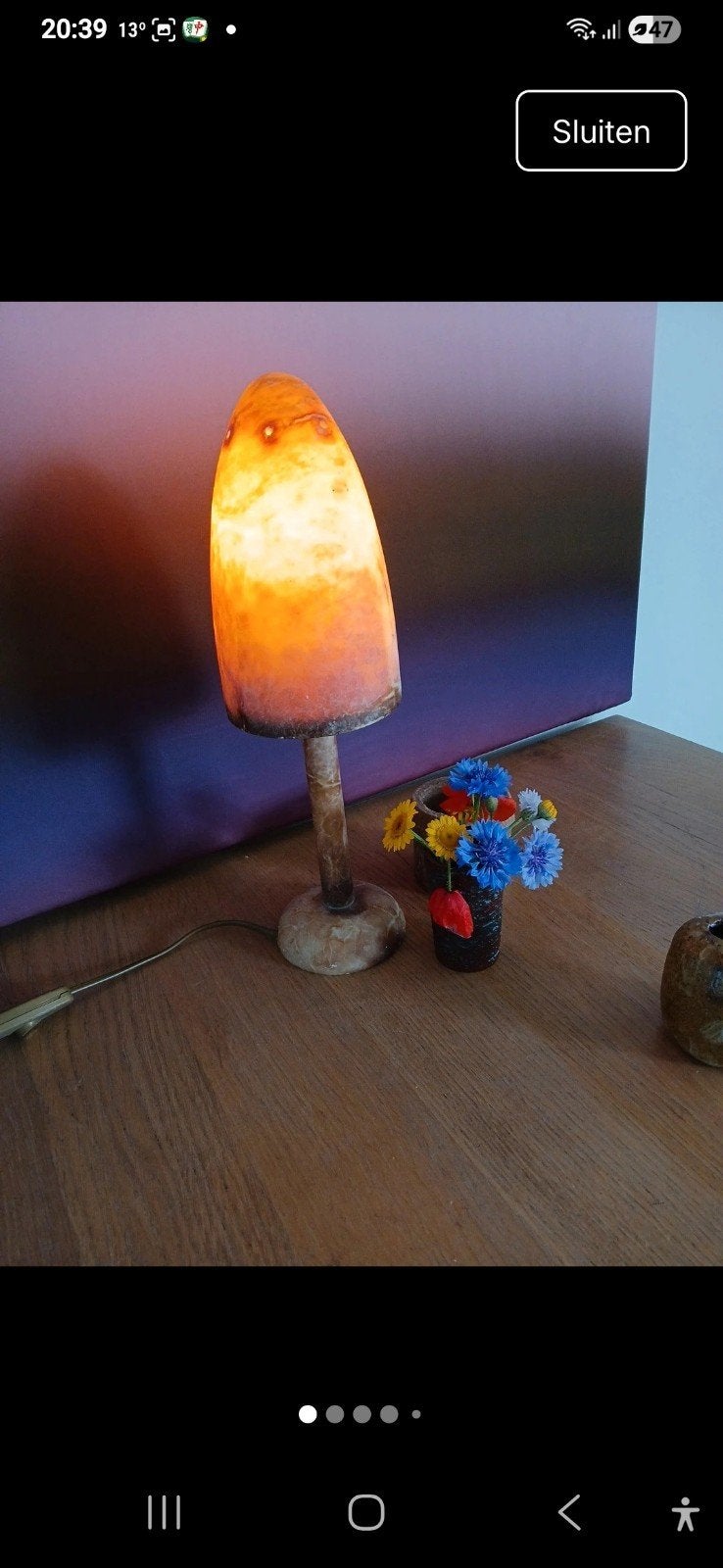 Tafellamp gemaakt van Albast, Maison & Meubles, Lampes | Lampes de table, Enlèvement
