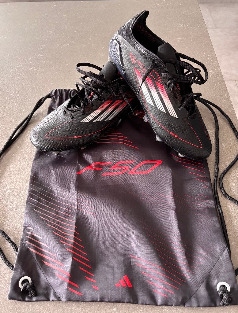Adidas F50 Elite SG Mix (Maat 41 1/3) – Zwart/Rood, Ophalen, Nieuw, Schoenen