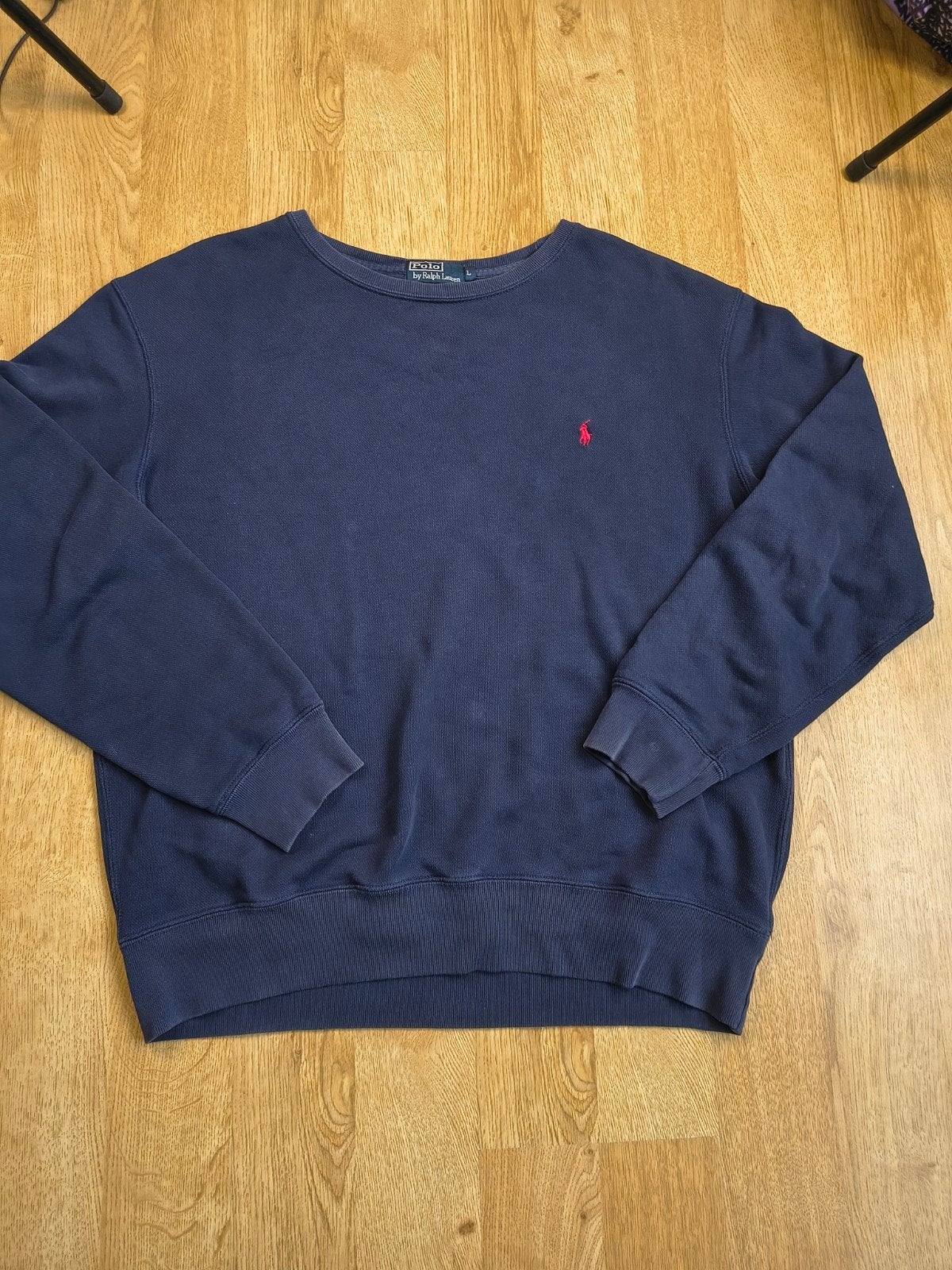Polo Ralph Lauren Vintage Crewneck Sweatshirt, Kleding | Heren, Maat 52/54 (L), Blauw, Ophalen of Verzenden, Polo Ralph Lauren