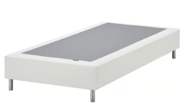 Lattenbodem, inclusief poten, wit, 90x200 cm, Ophalen, 90 cm, Eenpersoons, Zo goed als nieuw