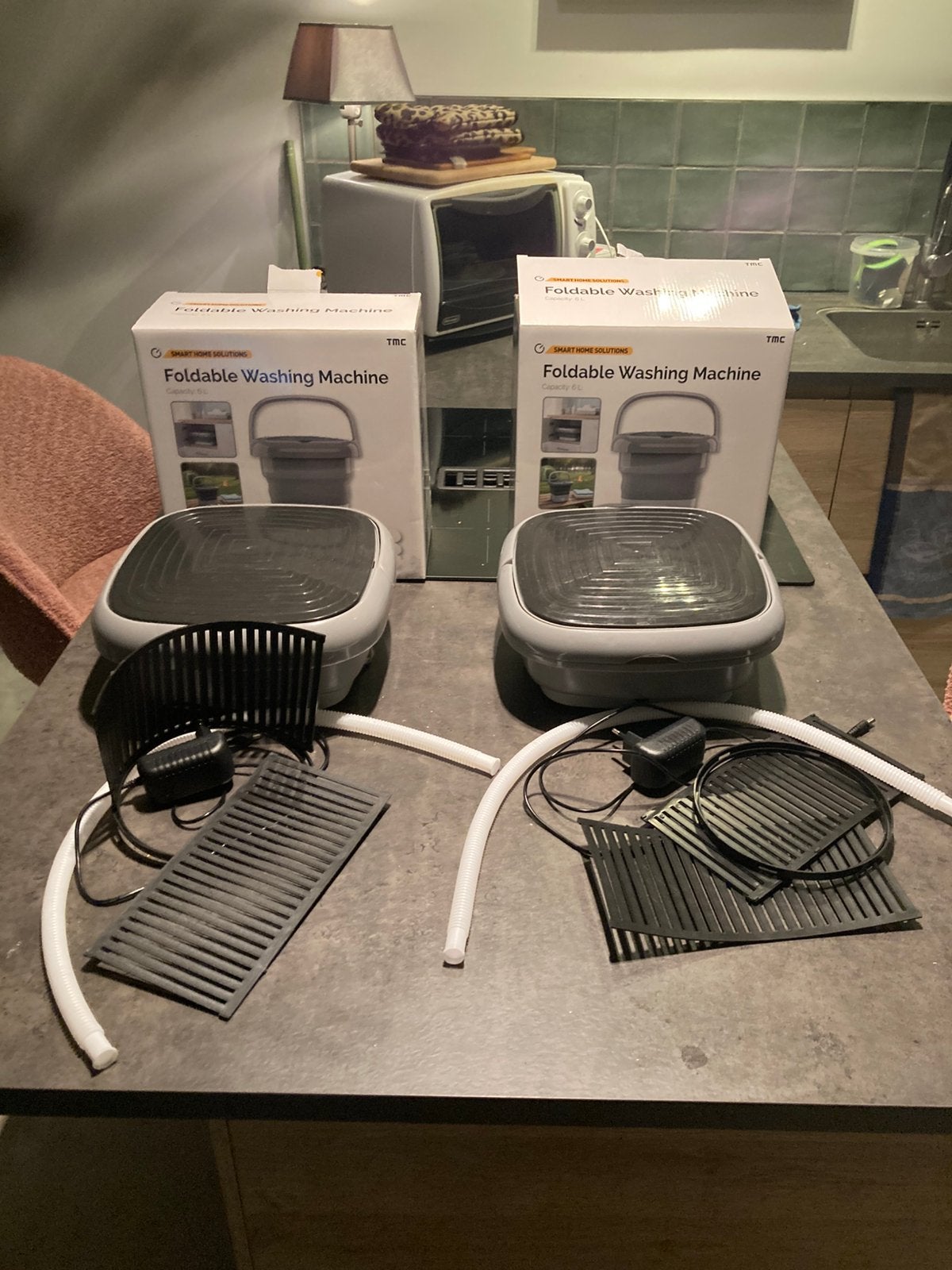 Camping wasmachine, Electroménager, Grils de contact, Enlèvement, Comme neuf