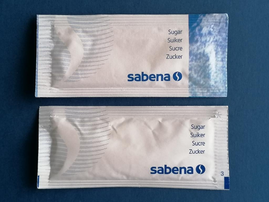 Sabena suikerzakje 5g, Ophalen of Verzenden