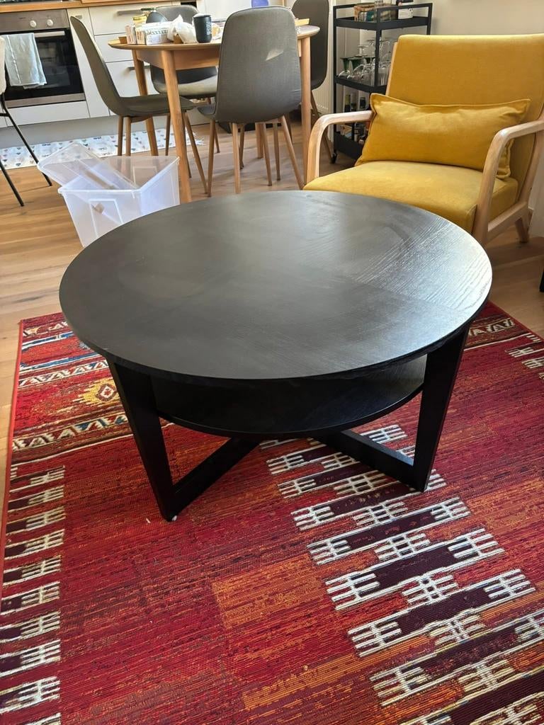 Ikea vejmon houten salontafel, Huis en Inrichting, Tafels | Sidetables, Ophalen, Zo goed als nieuw, Rond