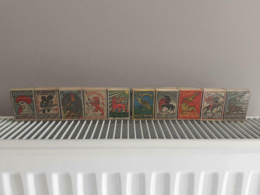 Serie houten luciferdoosjes uit Zweden b, Ophalen of Verzenden