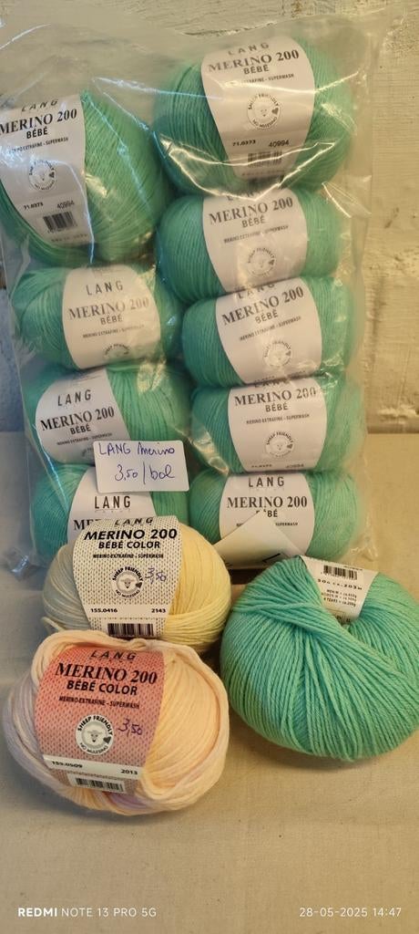 Merino 200 Bebe. 100% wol, Enlèvement, Neuf