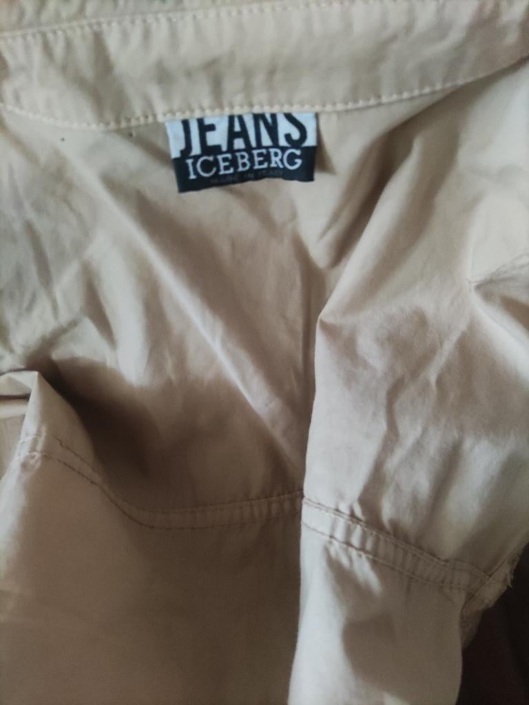 ICEBERG JEANS geelbeige zomerjasje in katoen, 50, Ophalen of Verzenden, Zo goed als nieuw