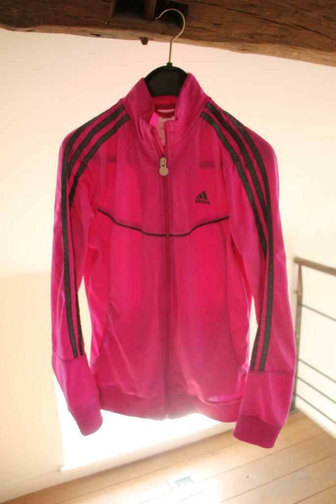 VESTE ADIDAS ROSE 13 ANS OU 164CM, Kinderen en Baby's, Adidas, Meisje, Sport- of Zwemkleding, Ophalen of Verzenden