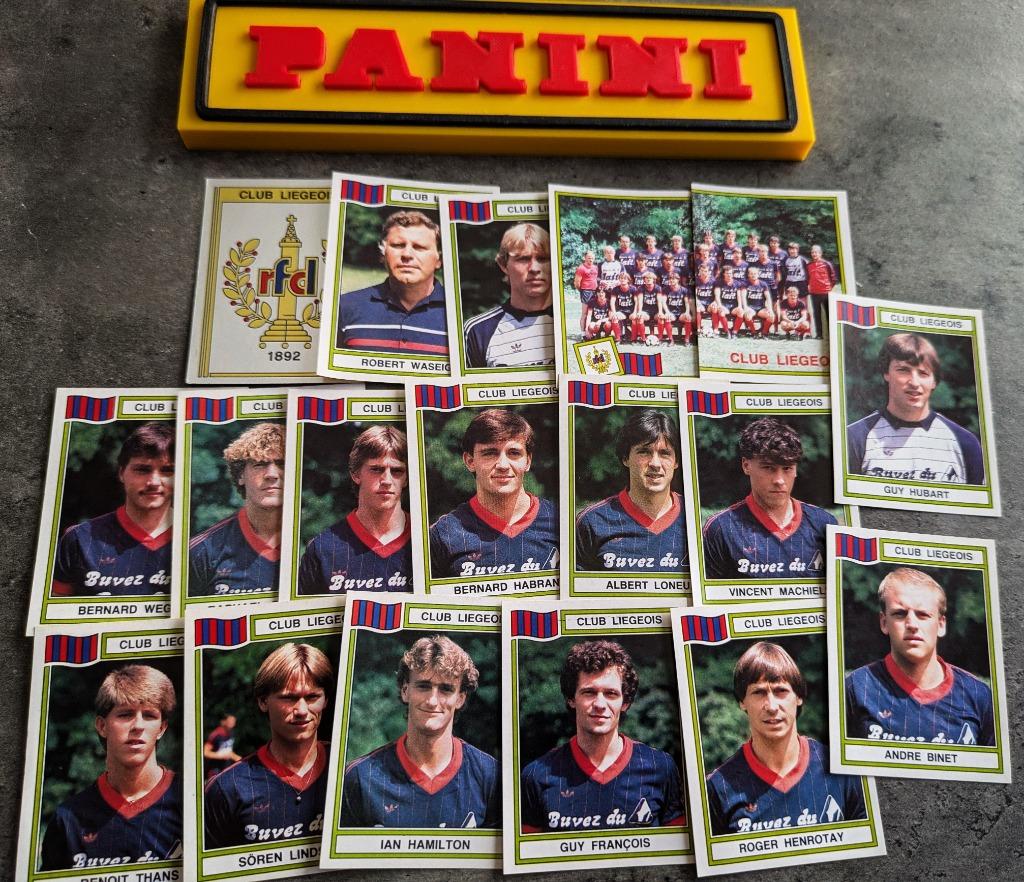 AUTOCOLLANTS PANINI FOOTBALL 84 LIEGE 18X 1984 FOOT, Envoi