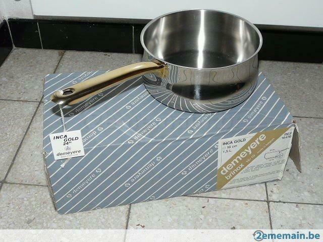 casseroles "Demeyere" ;, Maison & Meubles, Cuisine | Casseroles & Poêles, Enlèvement, Neuf, Inox, Ensemble de casseroles