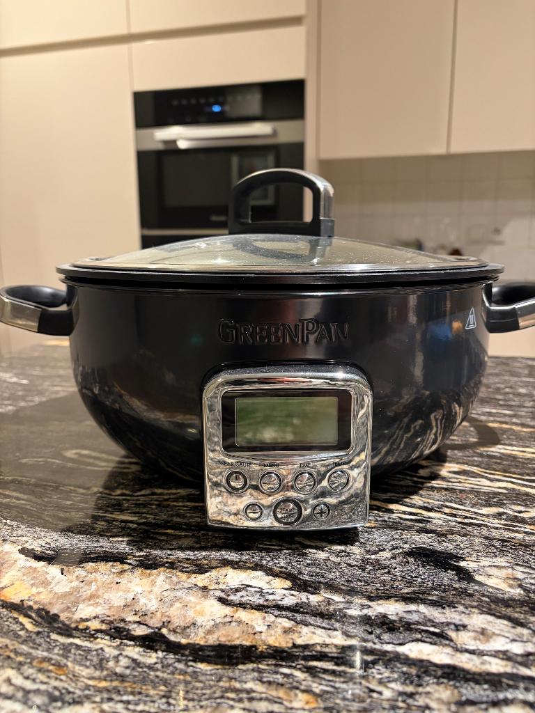 Slowcooker GreenPan, Elektronische apparatuur, Ophalen, Timer, Nieuw