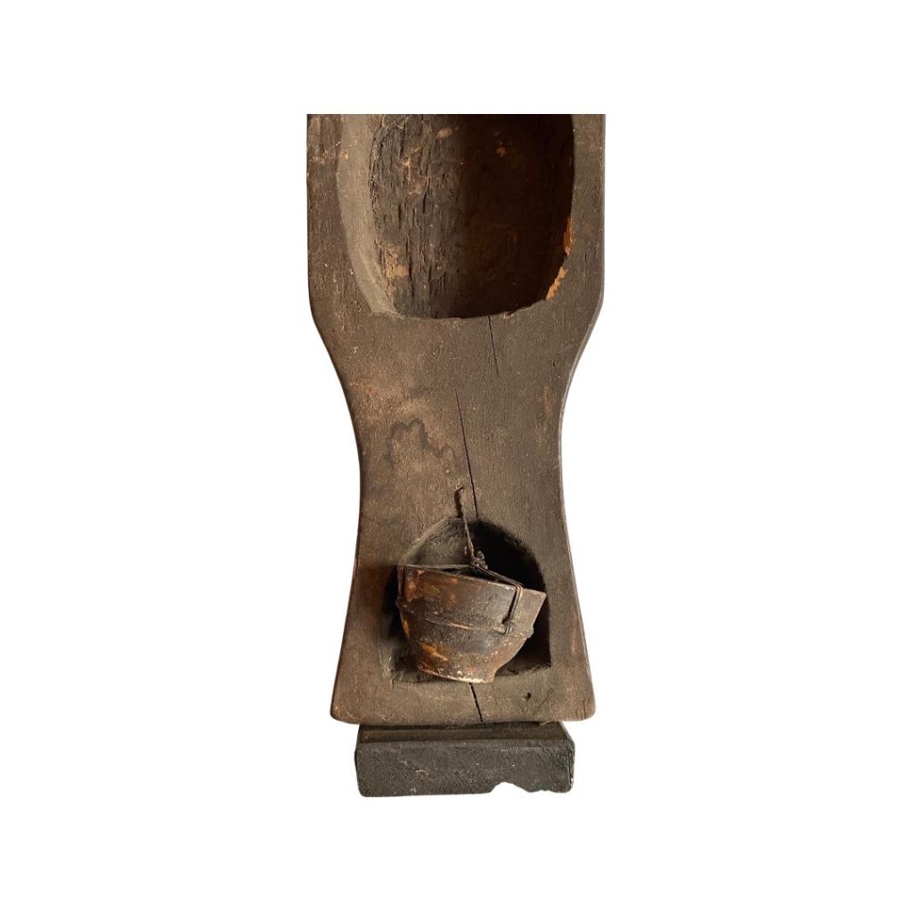 Statue Oiseau en Bois Perché - Collection Asiatique, Enlèvement ou Envoi