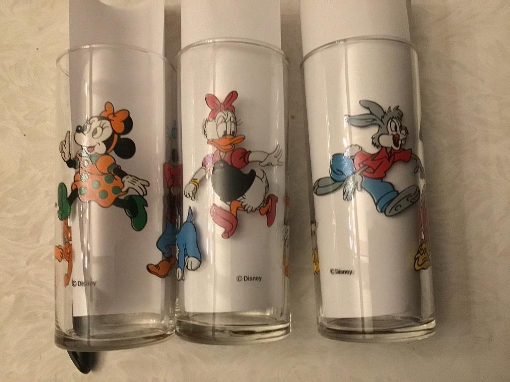 3 Disney long drink glazen, Verzamelen, Glas en Drinkglazen, Ophalen of Verzenden