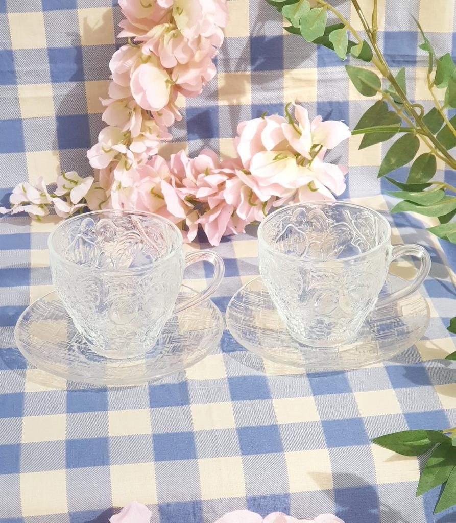 Tasses duralex vintage en verre 🌈( Fabrication française)., Antiquités & Art, Antiquités | Services (vaisselle) pièces, Enlèvement ou Envoi