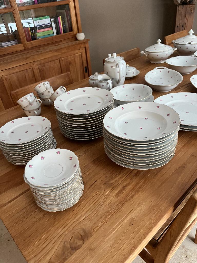 Vintage servies Bavaria Elly, Huis en Inrichting, Ophalen, Gebruikt, Bord(en), Overige stijlen