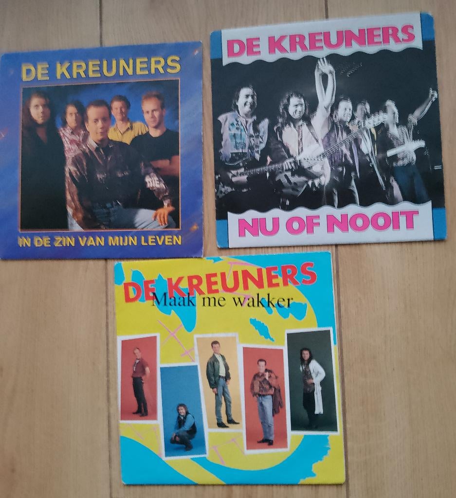 De Kreuners 3 x vinyl single, Ophalen, Gebruikt, Overige formaten, Overige genres