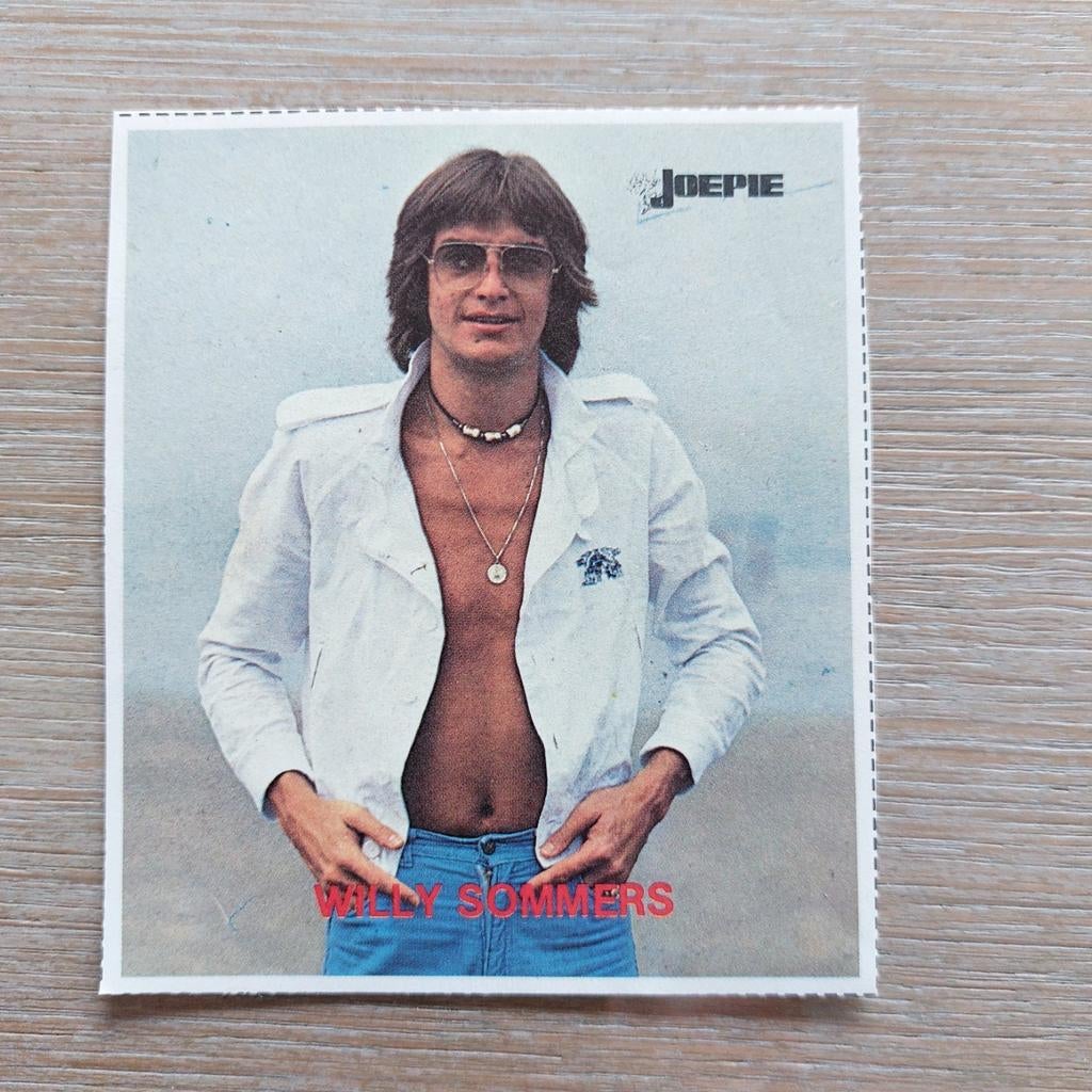 Oude sticker Willy Sommers, Enlèvement ou Envoi, Comme neuf, Autocollant