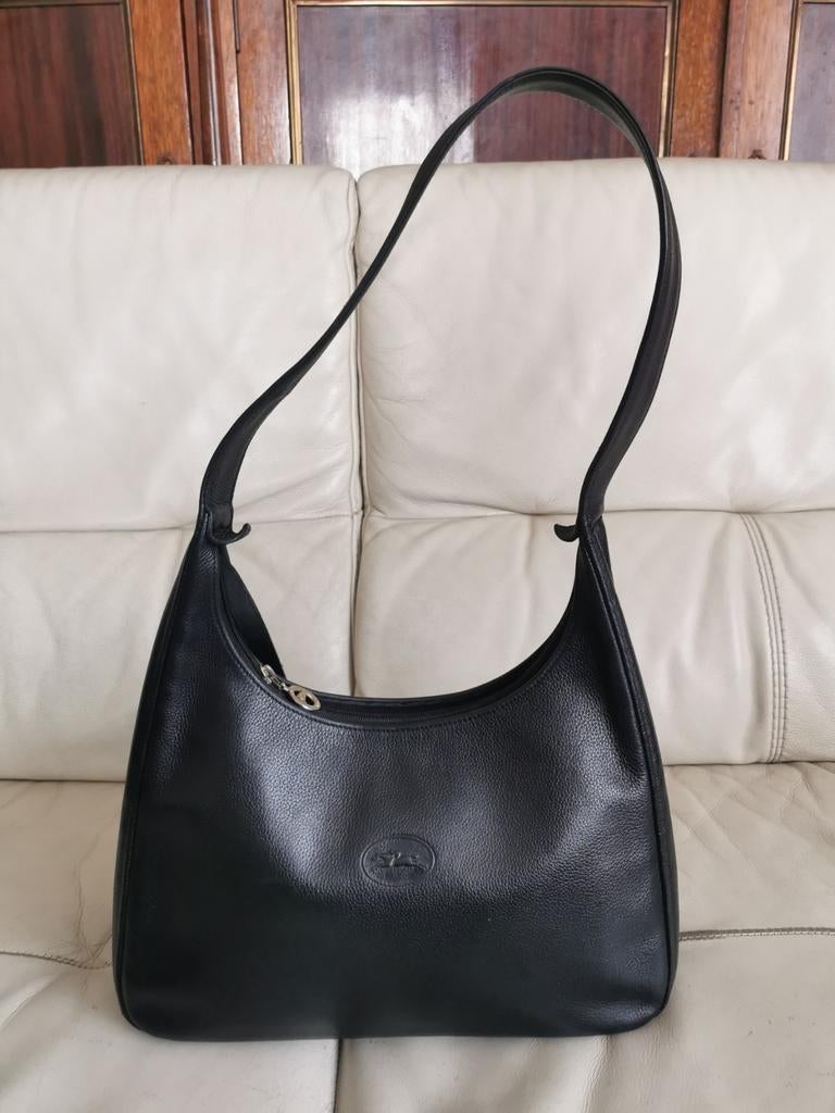Sac Longchamp, Enlèvement ou Envoi, Utilisé, Noir, Sac à main