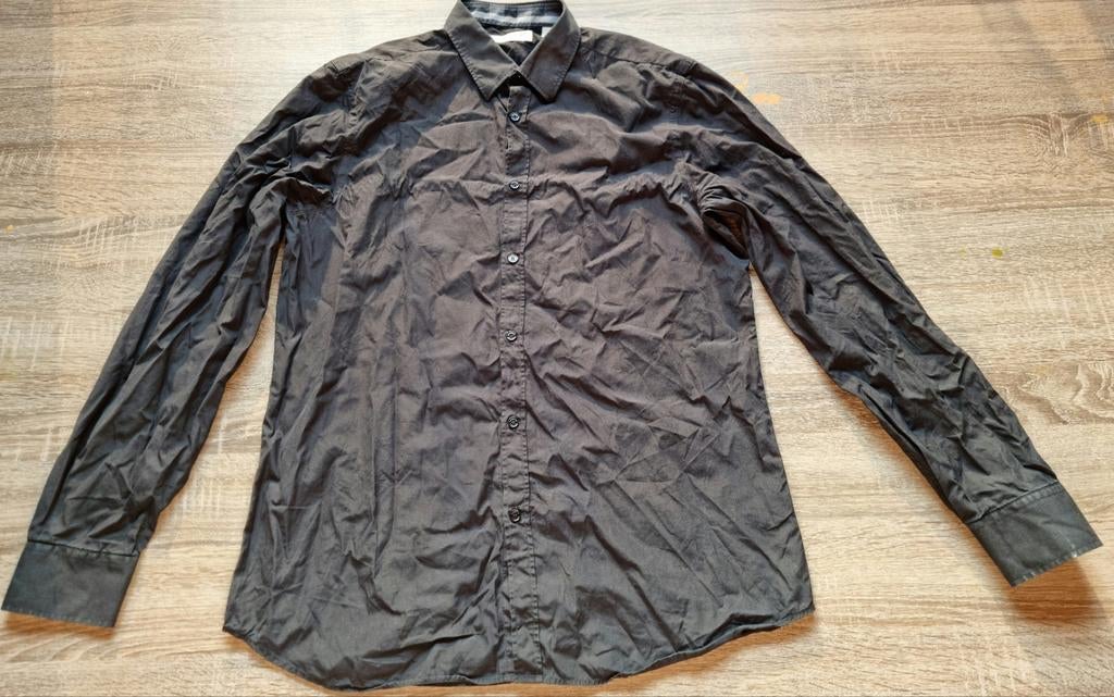 Burberry Londen overhemd, Kleding | Heren, Overhemden, Zwart, Ophalen of Verzenden, Halswijdte 41/42 (L), Gedragen