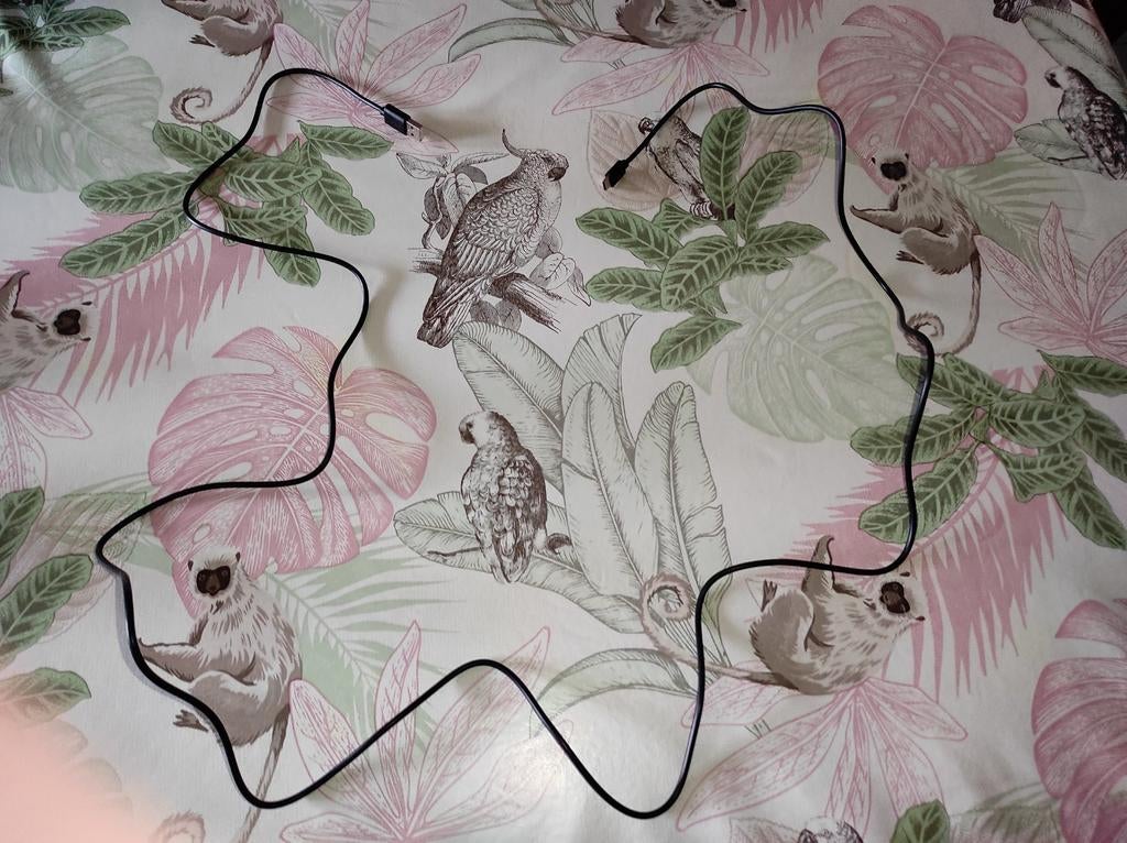 zwarte USB kabel type A naar C, Ophalen of Verzenden, Nieuw