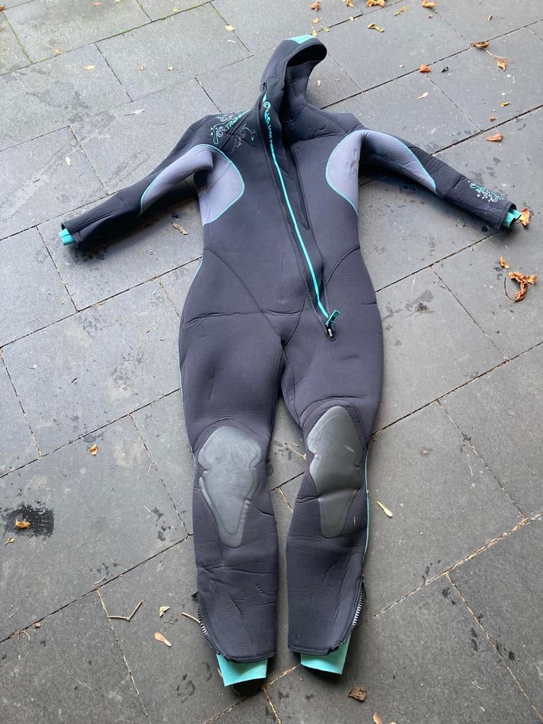 Duik wetsuit Tribord 7mm vrouw maat L, Ophalen, Gebruikt, Duikpak