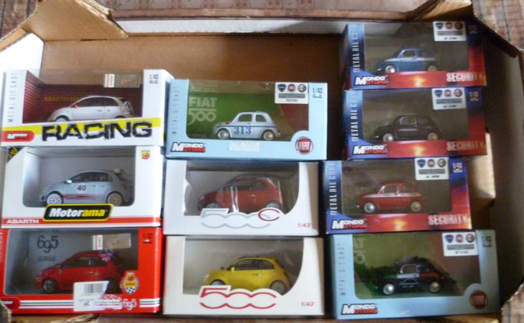 Fiat 500 diverse modellen 1/43, Verzenden, Nieuw, Auto, Overige merken