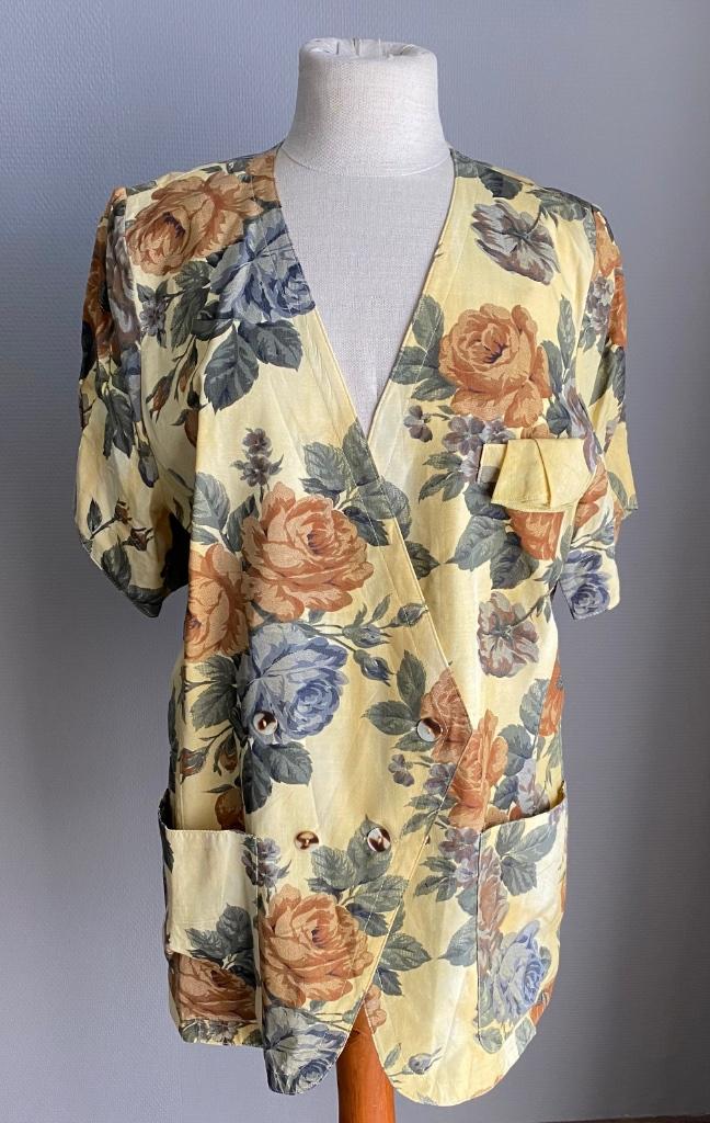 Gele blazer met bloemenprint Betty Barclay maat 40, Kleding | Dames, Maat 38/40 (M), Verzenden, Betty Barclay, Jasje