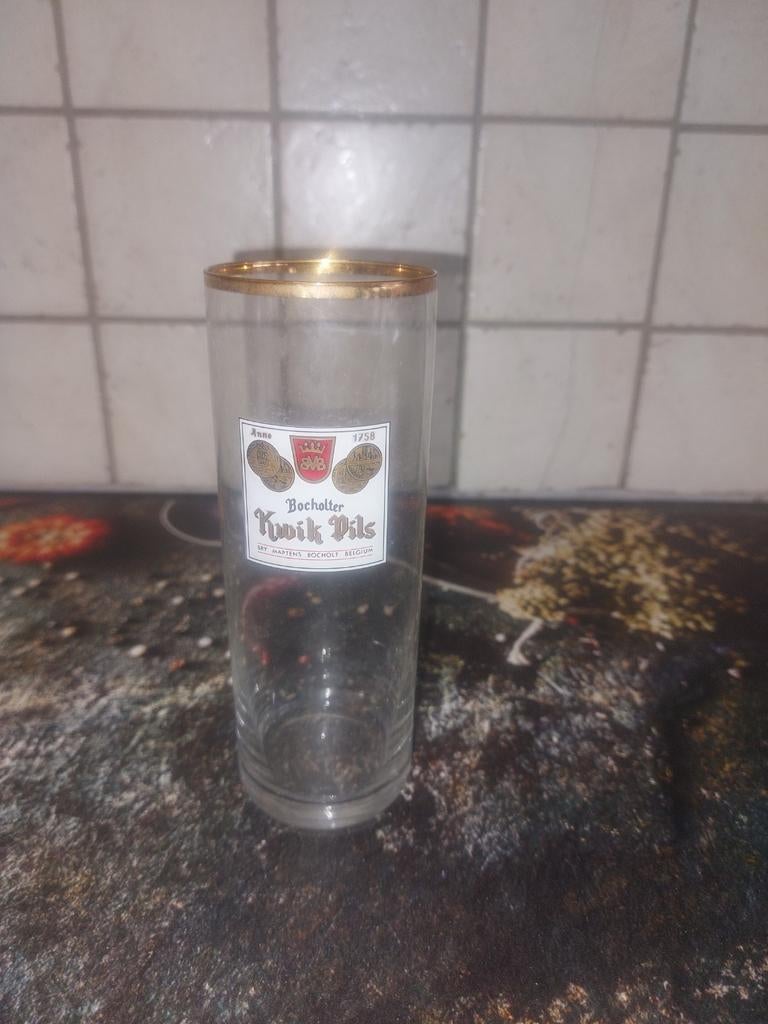 Ancien verre à bière Kwik Lager, Enlèvement ou Envoi, Comme neuf, Verre à bière