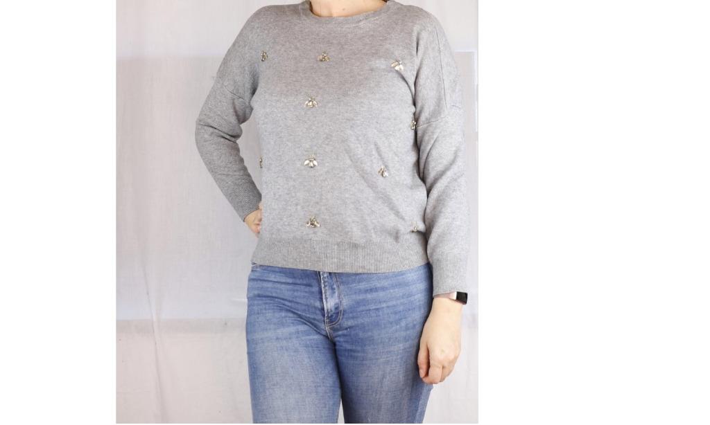 Grijze trui van Kilky - Maat TU, Kleding | Dames, Truien en Vesten, Grijs, Verzenden