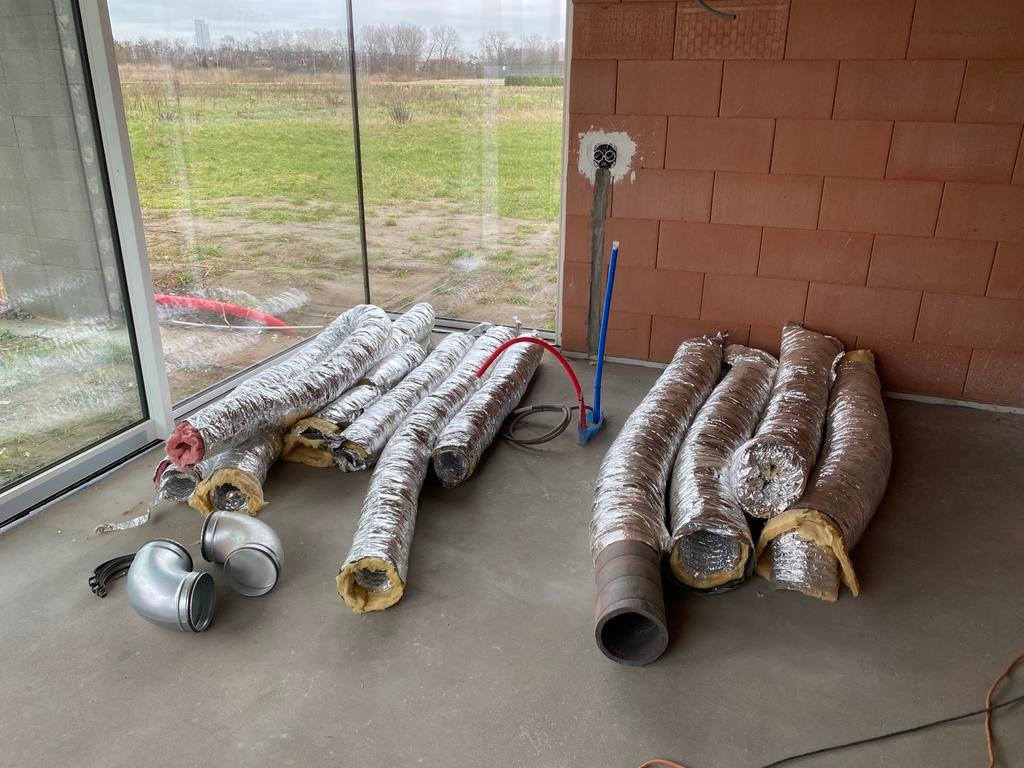 Flexibel isolatie buis diam 125, Doe-het-zelf en Bouw, Metalen, Ophalen, Zo goed als nieuw